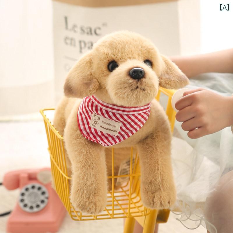 わんちゃん　人形　おもちゃ シミュレーション 犬 人形 ぬいぐるみ ラブラドールレトリバーは 赤ちゃんを 落ち着かせ 眠る 枕 かわいい 子供の 贈り物 10,086円