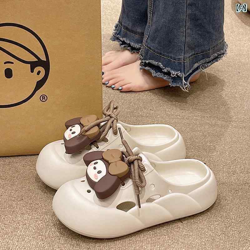 サンダル かわいい レディース レディースの 厚底 2 ウェイ ビーチ ホール シューズ 快適で キュートな 夏の アウトドアウェア ストラップ 付き クローズド トゥの 滑り止め サンダル