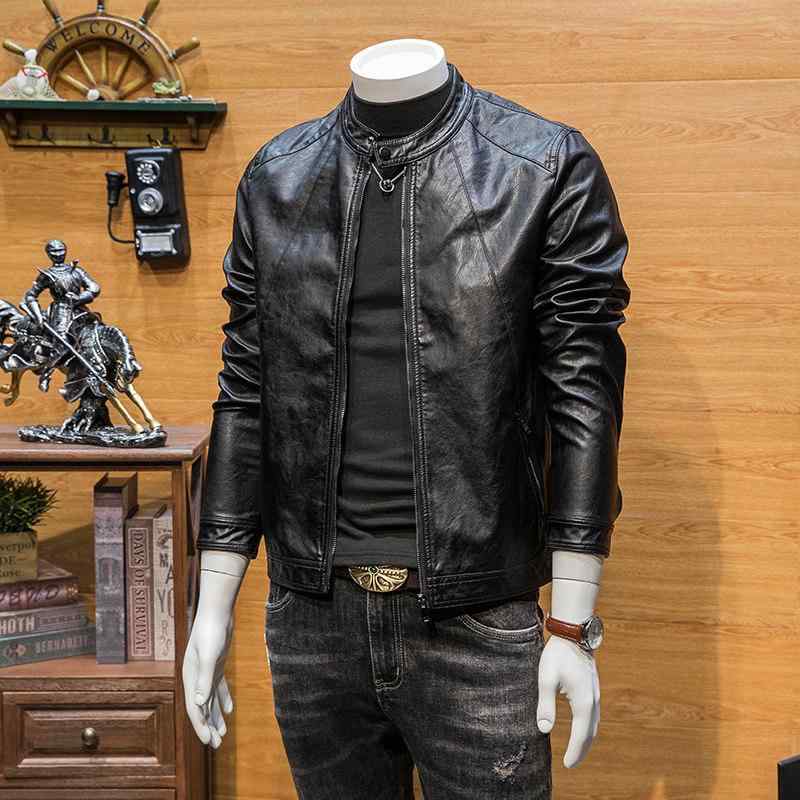 レザージャケット 男性用 アウター ライダースジャケット スタンドカラー カジュアル シンプル 秋冬 春秋 長袖 ブルゾン 羽織り トップス 防寒 裏起毛 大きいサイズ ゆったり 体型カバー 着痩せ スタイリッシュ かっこいい 防風 耐久性 柔らかい 快｜サポートシェアグローバル