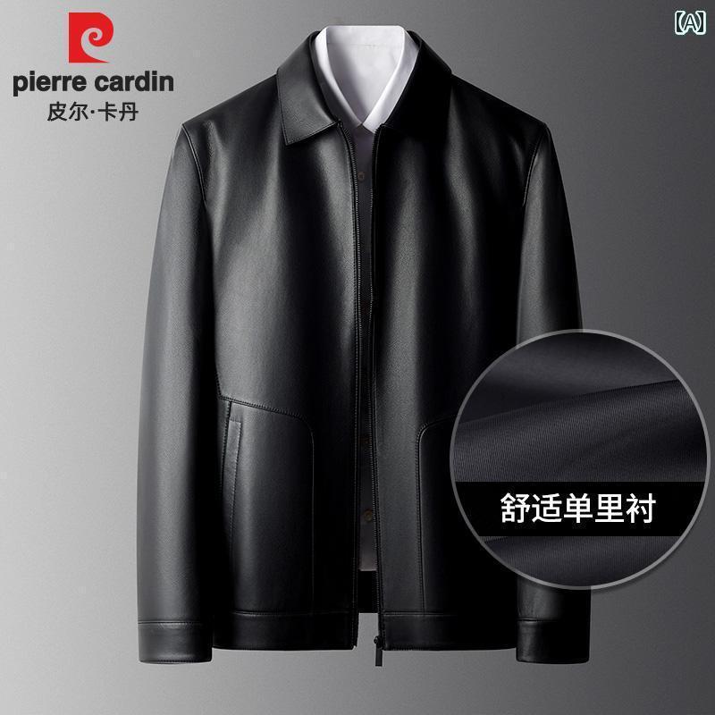 楽天市場】レザー ジャケット おしゃれ ピエールカルダン 革