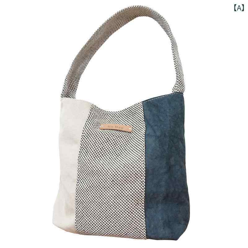 かわいい トートバッグ ハンドバッグ sobag キャンバス 脇の 下 バッグ レディース レトロ イン ハンドキャリー ショルダーバッグ