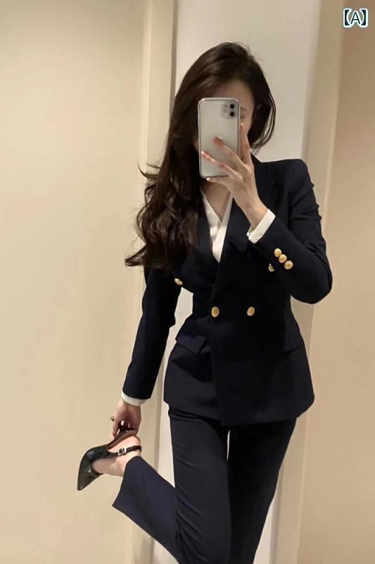 スタイリッシュ 女性 スーツ レディース 秋冬 スーツ 大学生 公務 員 面接 職業 服 おしゃれ 着 痩せ ノー アイロン フォーマルウェア