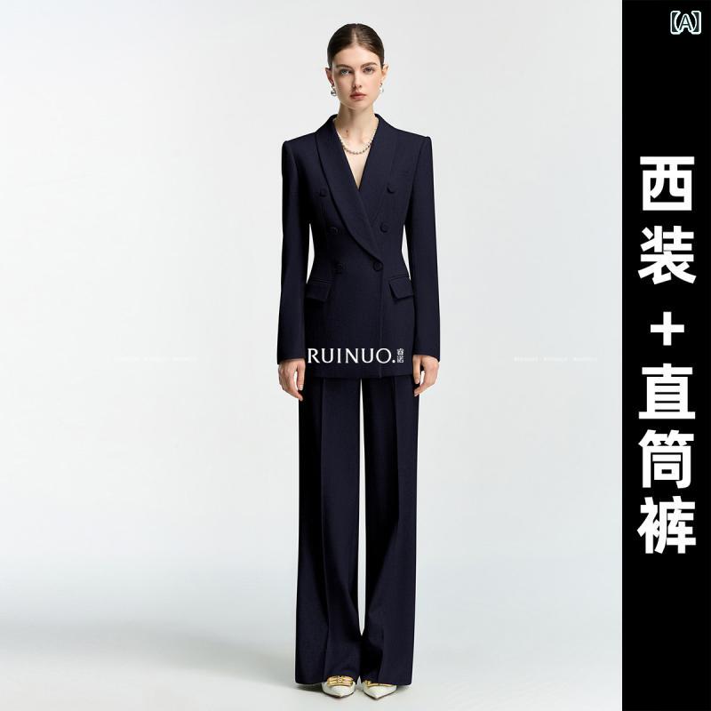 分かりやすい お上さん 背広 Ruinuoの 御前上等 ネイビーブルーの 春の レディース背広 雅びやかな 連合王国 表現スタイル 面会 フォーマルスーツ 労働者階級な 御役目 着
