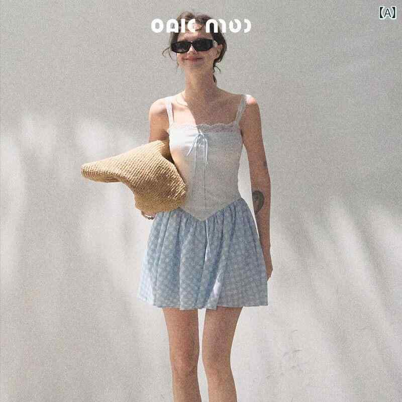 スリムフィット サスペンダー ドレス Oakmoo Basic * 流れるようなの リネン フェイク ツーピース スリムフィット サスペンダー ドレス|サポートシェアグローバル