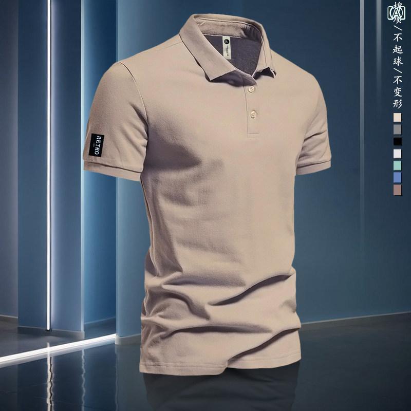 ポロシャツ メンズ 無地 2025年 ポロシャツ メンズ 夏用 半袖 Tシャツ カジュアル ビジネス スリム 通気性 快適 トップス コットン