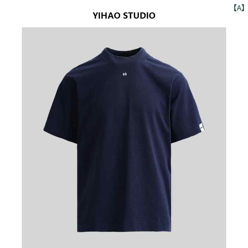 カッコイイ Tシャツ YIHAO 夏 320 g コットン ヘビーウェイト Tシャツ メンズ アメカジ レトロ ゆったり 半袖