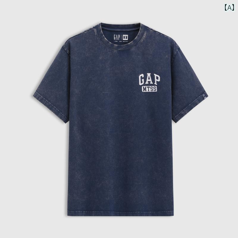 カッコイイ Tシャツ 【 Gap 共同 Melting Sadness】 2025夏 メンズ レディース コットン 半袖 Tシャツ 727988