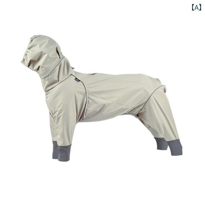 ワンちゃんの レインコート blackdoggy 犬 4本 足 レインコート中 大型 柴犬 テディ ハスキー 防風 服｜サポートシェアグローバル