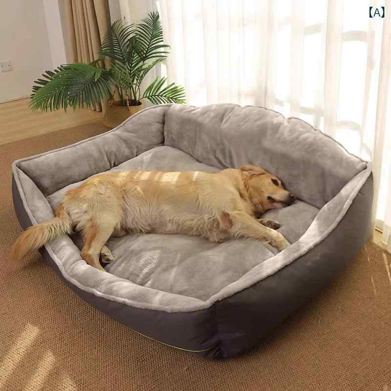 マット ペット用 パッド 犬 小屋 オール シーズン 通用 取り外し 可能 洗える 犬用 ベッド 大型 寝袋 マット ペット 冬用 ゴールデンレトリバー 暖かい