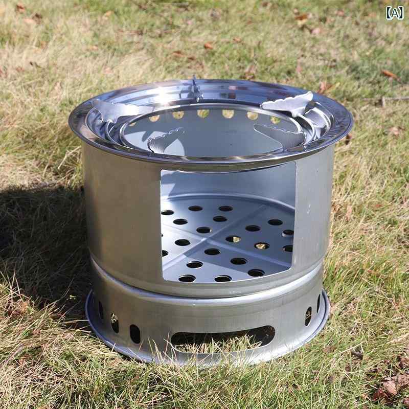 火鉢 の ホット 多機能 キャンプ ストーブ 折りたたみ 式 収納 バーベキュー 屋外 防風 薪 ピクニック