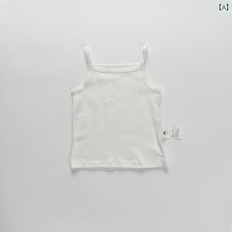 キッズ タンクトップ 女の子用 muaqiaqia ベビー キャミソール 女の子 夏服 2025年 服 子供用 薄手 トップス