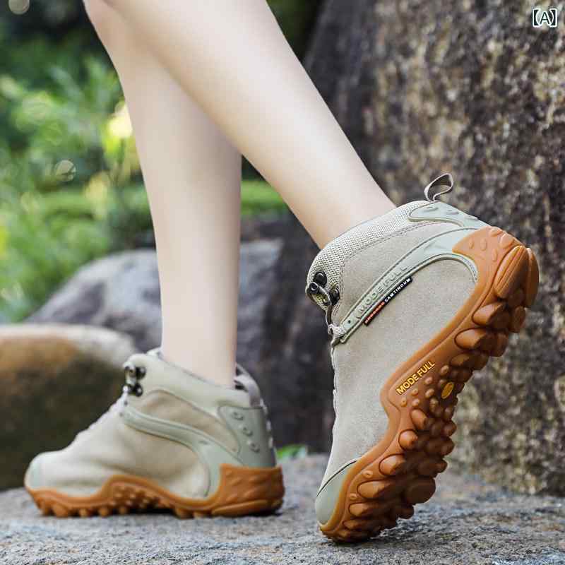 登山 ブーツ アウトドア 女性用 プロ 革 アウトドア ハイカット ハイキング シューズ 防水と 滑り止め性を 備えた オフ ロード クライミングシューズ 男性用 通気性 砂漠 9,816円