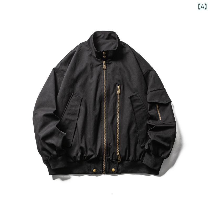 ma1 ボンバー ジャケット モーター サイクル カジュアルを 特徴と する 厚手 コットンと スタンドカラーを 採用 した メンズと レディース向け アメリカン 秋冬 ワークウェア パイロット ジャケット コレクションです。｜サポートシェアグローバル