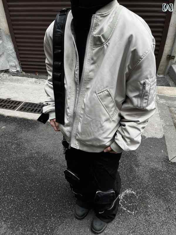 ma1 ボン赤ちょうちん 上衣 MASONSOUL アメリカン レトロ 表どおり 飛行士 上衣綿織物 厚地の外套 秋冬 野球 上衣 とっ始め