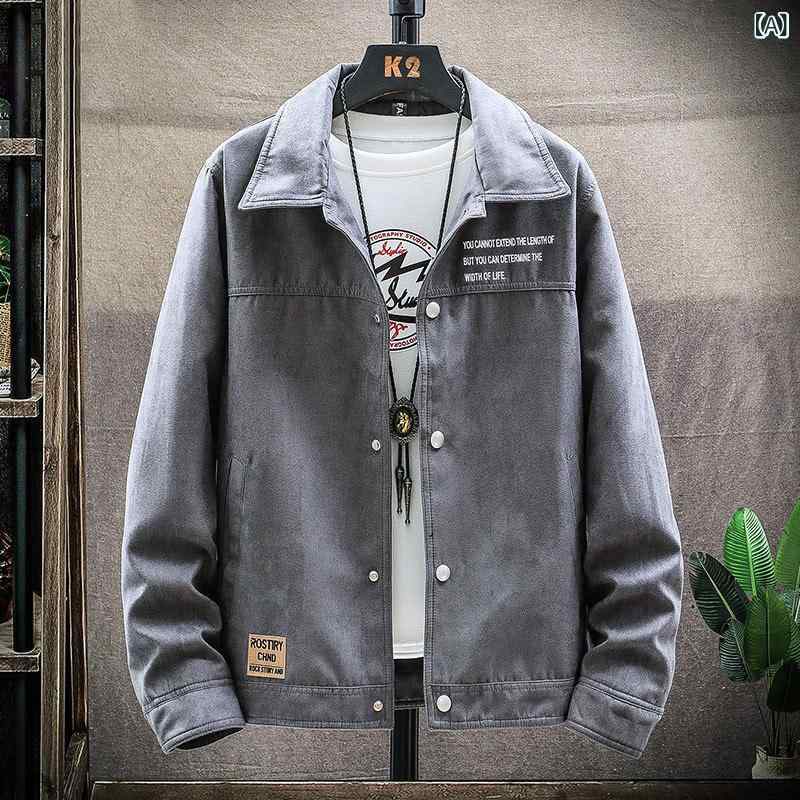 Gジャン デニムシャツ 春秋 おしゃれ スエード デニム ジャケット メンズ 秋冬 ゆったり 服 ワークジャケット アウター コート