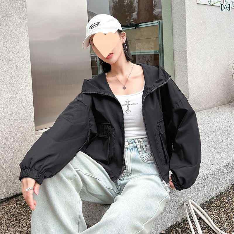 レディース ショートジャケット カジュアル 軽量 防風 春秋 アウトドア ペティート おしゃれ トップス 女性用