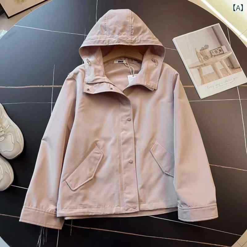 レディース 秋 フード付き ゆったり 防水 アウトドア 登山 ジャケット コート カジュアル トップス ハイキング 服 機能性 素材 伸縮性 軽量 形状 シルエット