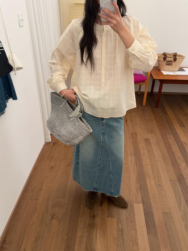 プルオーバー フレンチ表現スタイル 照合のしるし柄 長袖 ラウンドのど首 ゆったり  トップス 心地よい 秋冬 特殊