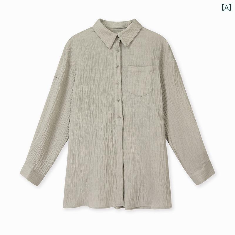 プルオーバー レディース 長袖 UVとり捨てる 筋目 肌ざわり 夏用 薄っぺら 生まれ変わり衣料繊維 飛び切り感 当たること冷感 吸湿速乾 通い 普段使い走り 軽さ トップス トップ