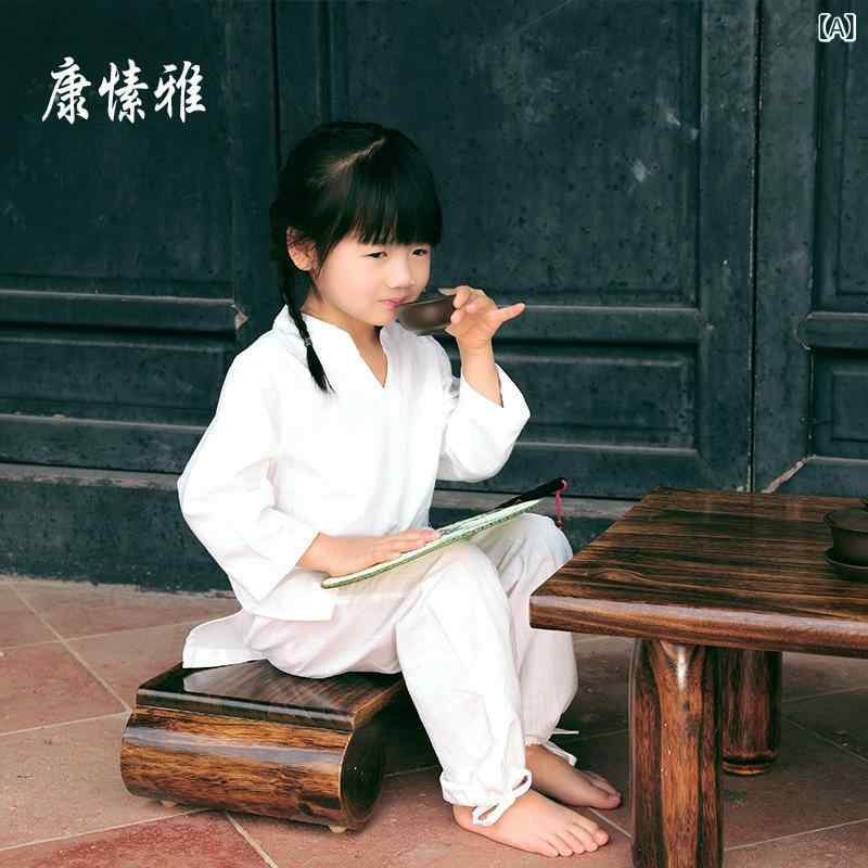 太極服 綿麻 ヨガウェア 男女子供 セット 禅修服 居士服 通気性 軽量 伸縮性 快適 ゆったり ユニセックス ファミリー スタイル