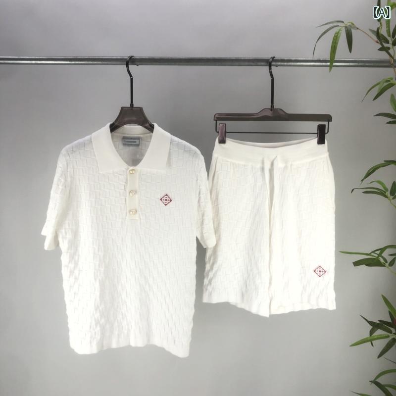編み物 スポーツシャツ さる股引き 仕掛ける メンズ レディース 春夏 読み合わせる柄 刺しゅう 心地よい 普段使い走り パステル色の 原料品 軽さ トップス ボトムス ユニ一発やる 流行り物