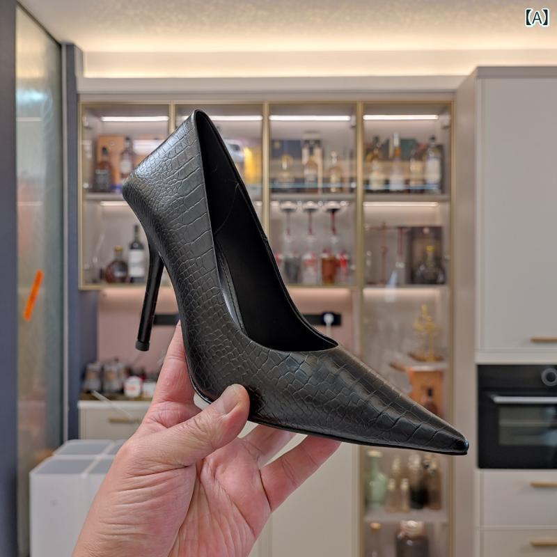 パンプス レディース ブラック 夏 パテントレザー ポインテッドトゥ オープントゥ ハイヒール ピンヒール セクシー 大人っぽい 軽量 伸縮性 通勤用 普段使い|サポートシェアグローバル