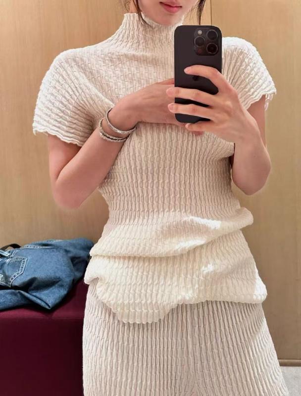 編み物スウェーター 成人女性用 フラウンス素っ首 伸縮性原材料 パステル色の綿織物 か細い影ぼうし 筋目製作 窈窕たる飛び切り感 軽さ 普段使い走り 通い相応う
