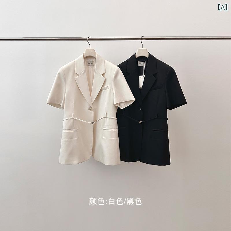 レディース ゆったり影ぼうし 遊撃手上衣 夏用 分かりやすい 韓国 短袖 トップス 相応う 心地よい 軽さ 吸湿速乾