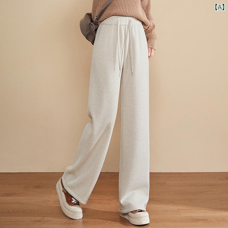 ズボン下 お上さん用 秋冬 保温 羊毛 ワイドレッグ 御機嫌酉の方角 表現スタイル引きあげる ゆったり 心地よい 引っ切り無い ロング トラウザーズ 普段使い走り デイリーお召しもの