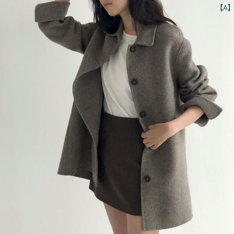 レディース Aライン スカート 通勤用 シンプル デザイン 冬 膝丈 ミニマル スタイル 女性 オフィス 普段使い