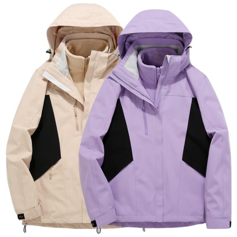 アウトドア ジャケット 3way 着脱式 2ピース セット カップル ペア ユニフォーム 作業服 防 防水 通勤用 アウトドア 普段使い 軽量 伸縮性 吸湿速乾 メンズ レディース｜サポートシェアグローバル