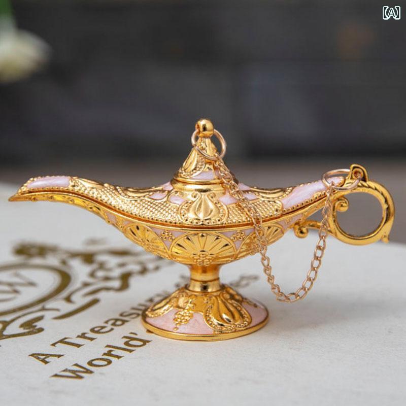 飾りつけ 金属元素製 ジーニーランプ 欧 レトロ 室内装飾 芸術品 ドリップ油絵の具完成 創作的 ひな形 養護ホーム飾りつけ かざり付ける品 特殊 つら構え 刻みつける 工芸的 見せびらかす 品目