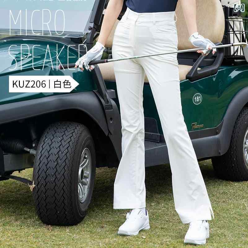 レディース 秋冬 ゴルフパンツ フレア ロング丈 スポーツウェア 伸縮性 吸湿速乾 快適 女性用 ズボン アクティブ ウェア 7,503円