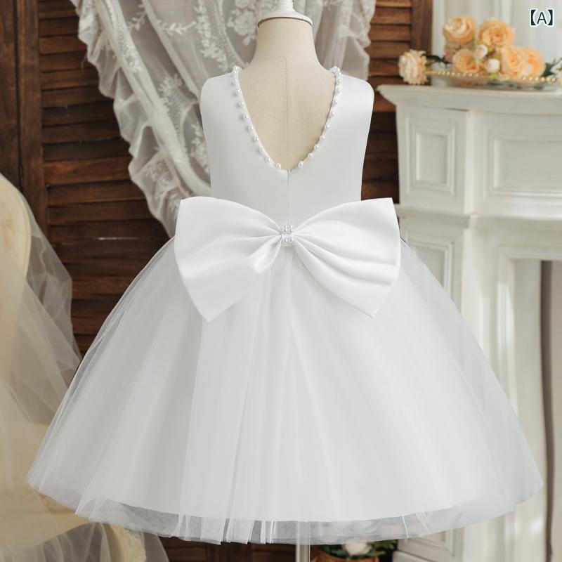 プリンセスドレス 女の子用 チュール レース ワンピース 結婚式 パーティー 発表会 ガールズ キッズ ドレス かわいい デザイン ふんわり シルエット
