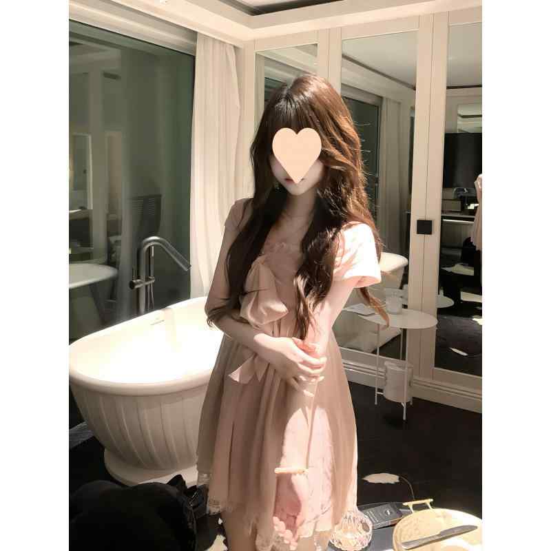 ワンピース レディース 夏 ピンク系 ビンテージ レトロ お嬢様 キャミソール ミニ丈 エレガント 軽量 涼しい 日常使い カジュアル ドレス トップス