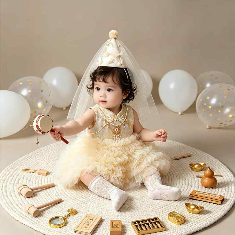 ワンピース 女の子 子供用 チャイナドレス風 ベビー ドレス プリンセスドレス チュールスカート 蓬蓬スカート 新中式 誕生日 記念日 パーティー 衣装 発表会 お祝い イベント服 華やか かわいい 高級感 ふんわり ボリューム感 快適 通気性 柔らかい｜サポートシェアグローバル