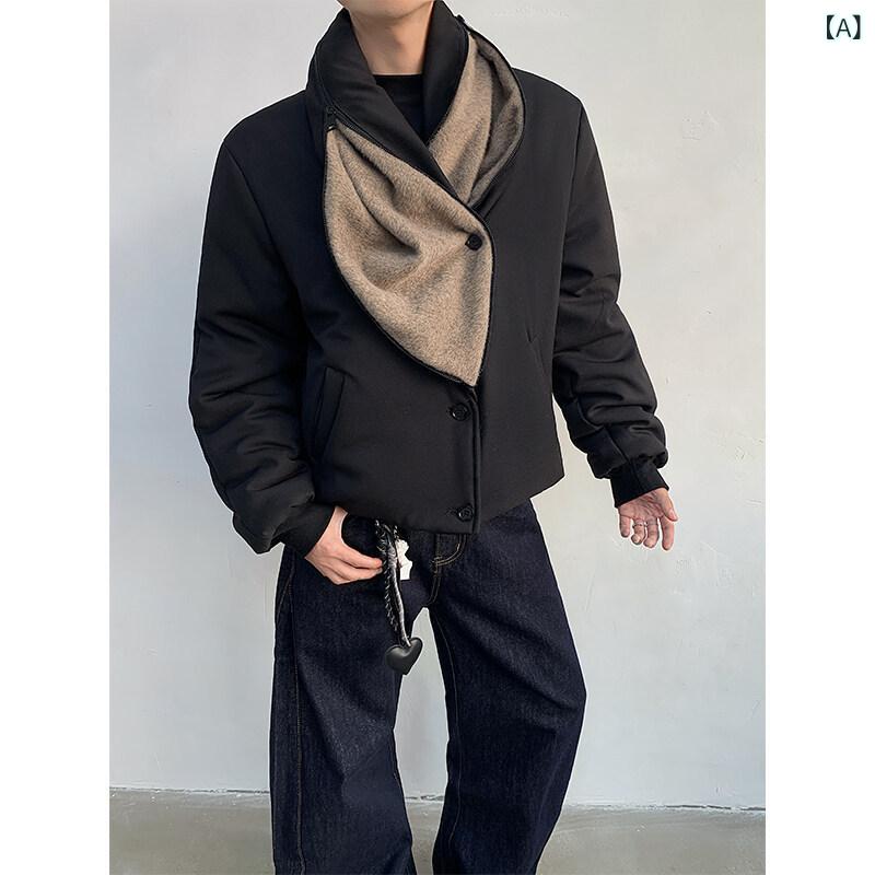 コート ショート丈 厚手コットン 立体シルエット フェイクファー 秋冬 アウター カジュアル 暖か 普段使い