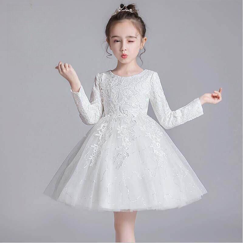 ワンピース 女の子 子供服 子供ドレス キッズ フォーマル ドレス チュールスカート 白 プリンセスドレス お姫様 かわいい 夏物 発表会 結婚式 七五三 ピアノ演奏会 ガールズ パーティー イベント 衣装 膝丈 ノースリーブ フレアシルエット チュール｜サポートシェアグローバル