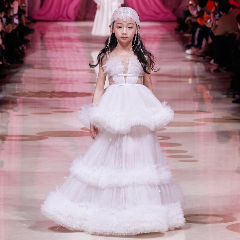 ワンピース 子供 女の子 ドレス キッズ フォーマル 白 ホワイト 高級感 プリンセス風 お姫様 ピアノ発表会 演奏会 パーティー 誕生日 結婚式 子ども服 ステージ衣装 フレアスカート レース 花柄 ガールズ お出かけ 上品 かわいい エレガント ノー|サポートシェアグローバル