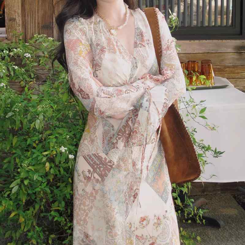 ワンピース レディース 和 日系 襟 人絹 シフォン ドレス 軽量 透け感 フェミニン スタイル 普段使い 女性用 10,656円