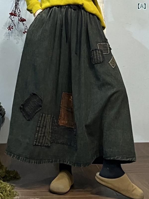 スコート レディース ジーンズ A伝達ルート midi ゆったり か細い レトロ 春 心地好い 普段使い走り うつり変わり ひな型