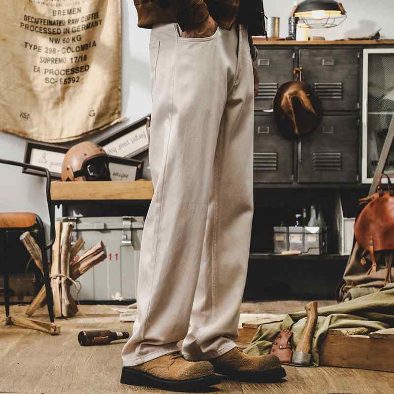 デニムパンツ メンズ ストレート ヴィンテージ クラシック アメリカン ルーズ シンプル 万能 コーディネート カジュアル 秋 普段使い ストリート コットン素材 快適 耐久性