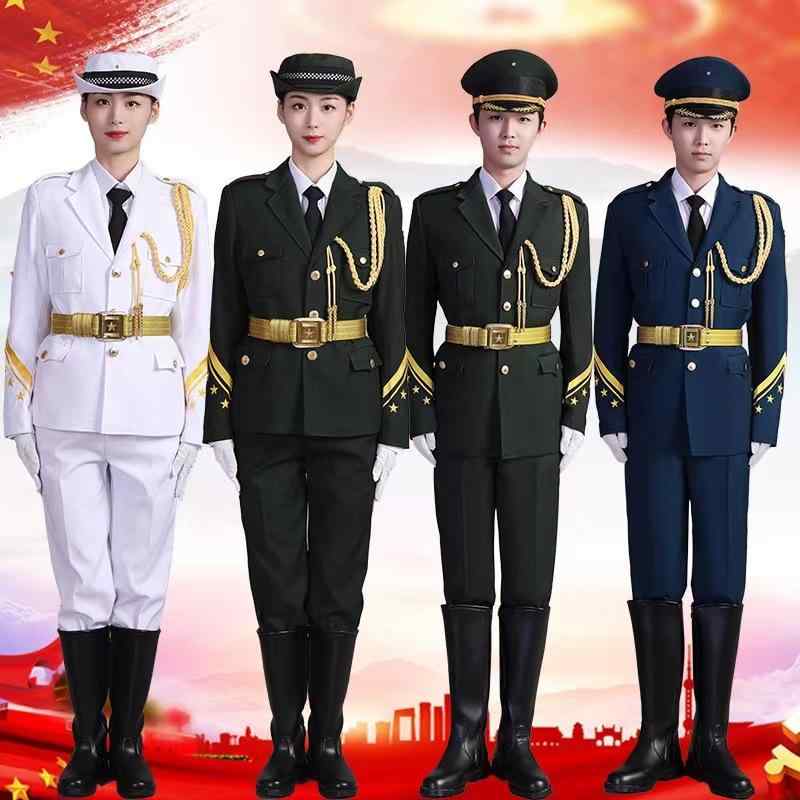 学生用 儀仗隊礼服 国旗掲揚式 護衛隊 護旗手 演出セット 学校行事 フォーマルウェア 制服スタイル
