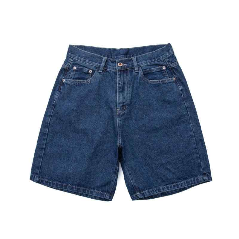 デニム ショートパンツ シンプル デザイン ウォッシュド ブルー 夏用 カジュアル 普段使い 膝上丈 軽量 伸縮性 快適 素材