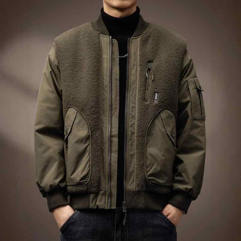 上衣 メンズ 秋冬 朦々たる 飛行士 グラニュールフランネル うつり変わり 保温 綿原材料 ゆったり 影ぼうし 細工物 表現スタイル 飛び切り感