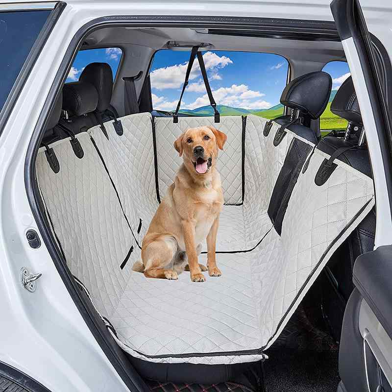 犬用 車載つや消し 雨合羽 防汚 腐食式 うしろ側居敷き相応う ペットカーアクセサリー 耐久性 室内用 四輪車用