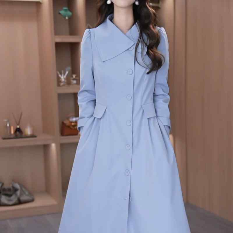レディース トレンチコート ゆったり 高級感 カジュアル シック ミドルロング スリム 若見え 軽量 春 日常使い ファッション｜サポートシェアグローバル