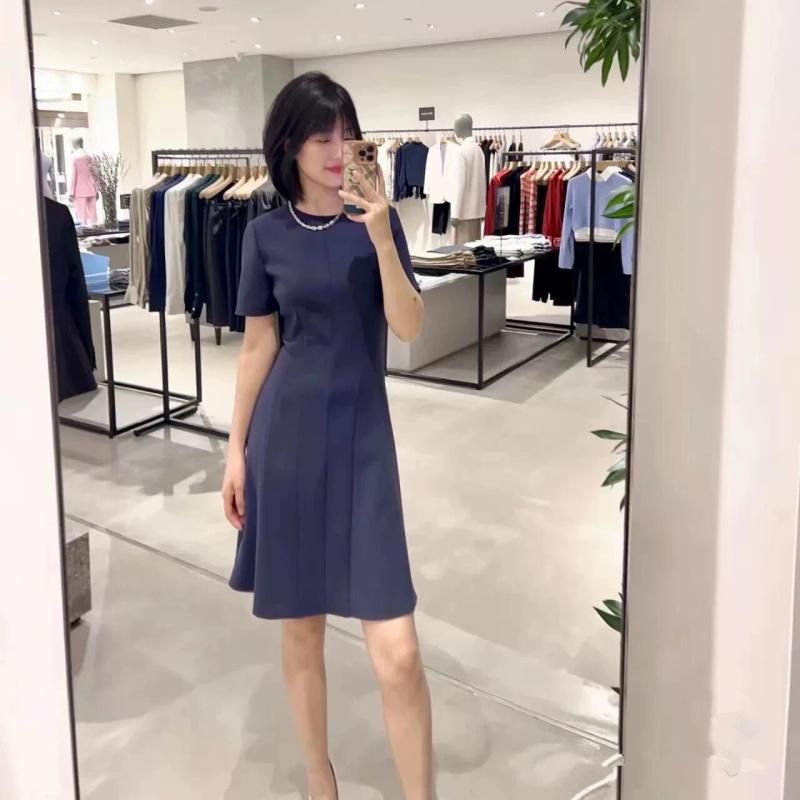 ワンピース レディース 大きいサイズ ゆったり 体型カバー 着痩せ 高腰 ハイウエスト 切り替え 三酢酸繊維 混紡 通気性 快適 軽量 高級感 カジュアル 通勤用 普段使い 無地 シンプル エレガント 膝丈 ミモレ丈 春夏秋 大人 フェミニン 上品 伸縮|サポートシェアグローバル