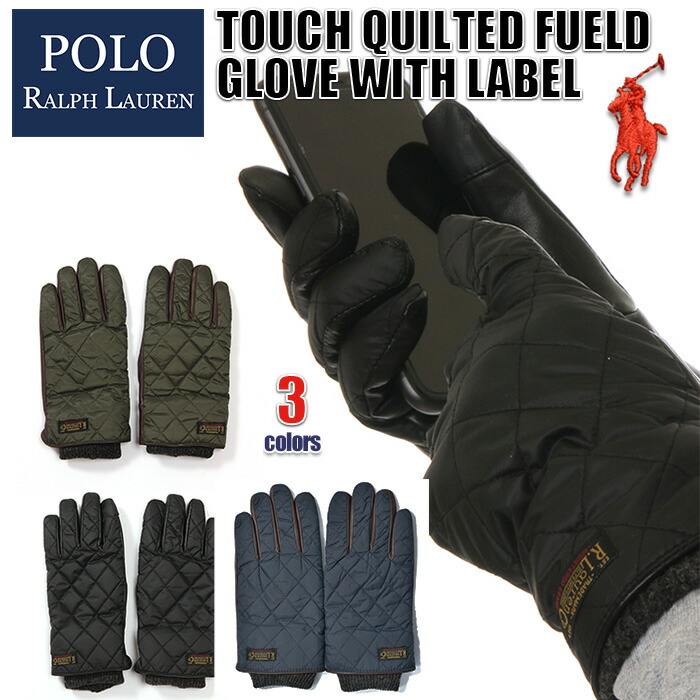 楽天市場】ポロ ラルフローレン キルティング レザー 手袋 POLO
