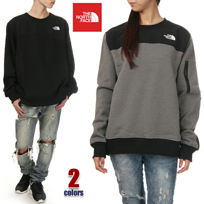 ノースフェイス トレーナー メンズ レディース 大きいサイズ The North Face Highrail Crewneck Usaモデル スウェット ハイレール クルーネック 裏起毛 大きいサイズ 大きめ ゆったり ビッグシルエット ビッグサイズ おしゃれ ブランド グレー 黒 S M L Xl 2xl